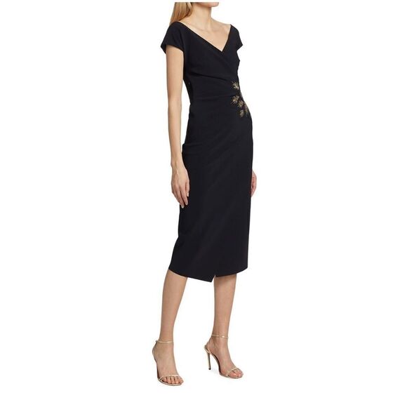 Chiara Boni La Petite Robe Suyai Embellished Cocktail Dress size 6 - Picture 2 of 12